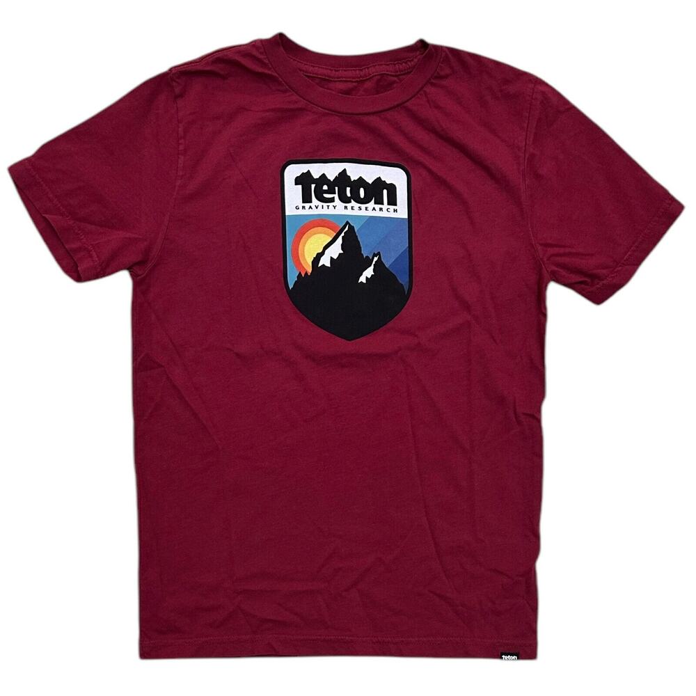 Teton Gravity Research Kids' Boys' Youth T-Shirt Retro Camp Short Sleeve Tee